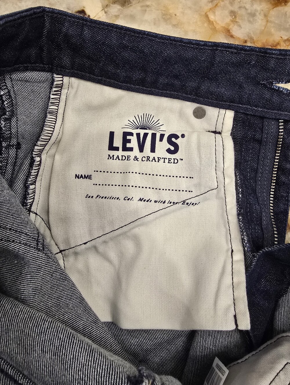 Levi's Made And Crafted 721 High Rise Skinny Jeans Knite Sides 27x30 - Picture 6 of 8